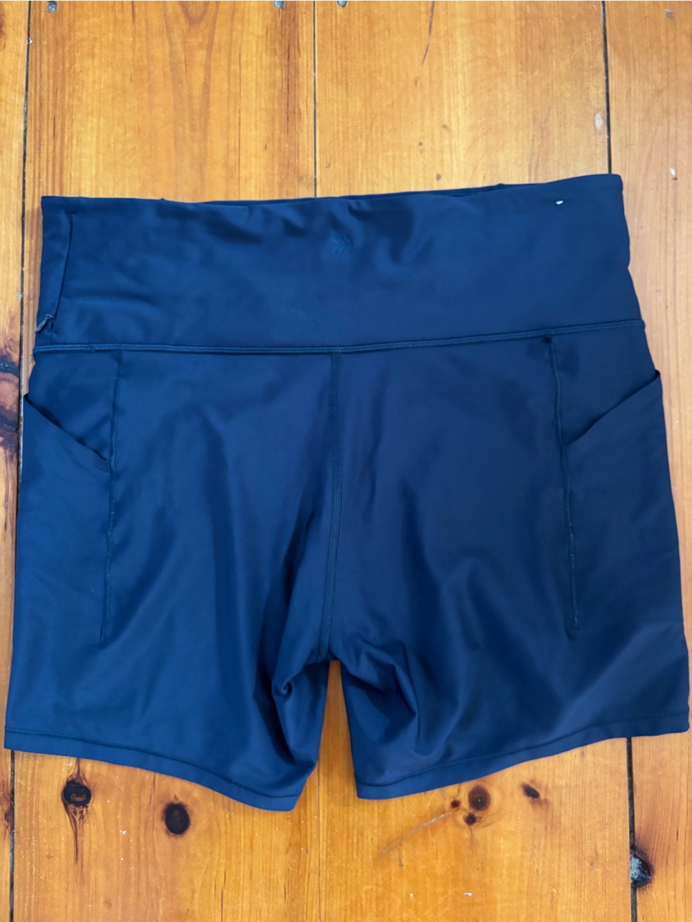 all in motion Navy High-Rise Legging Shorts - Picture 2 of 5